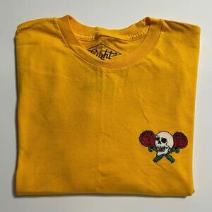 Eighty Eight Embroidered Skull & Roses Men’s T-Shirt Size Medium, Brand New